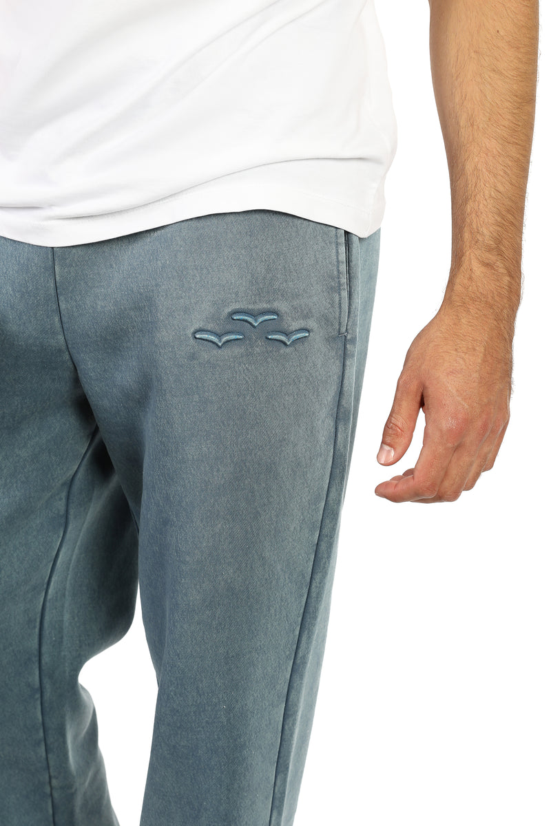 Men’s Premium Fleece Sweatpants in Vintage Blue