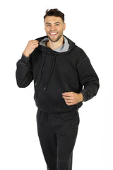Men’s Premium Fleece Relaxed Sweatsuit Set In vintage black