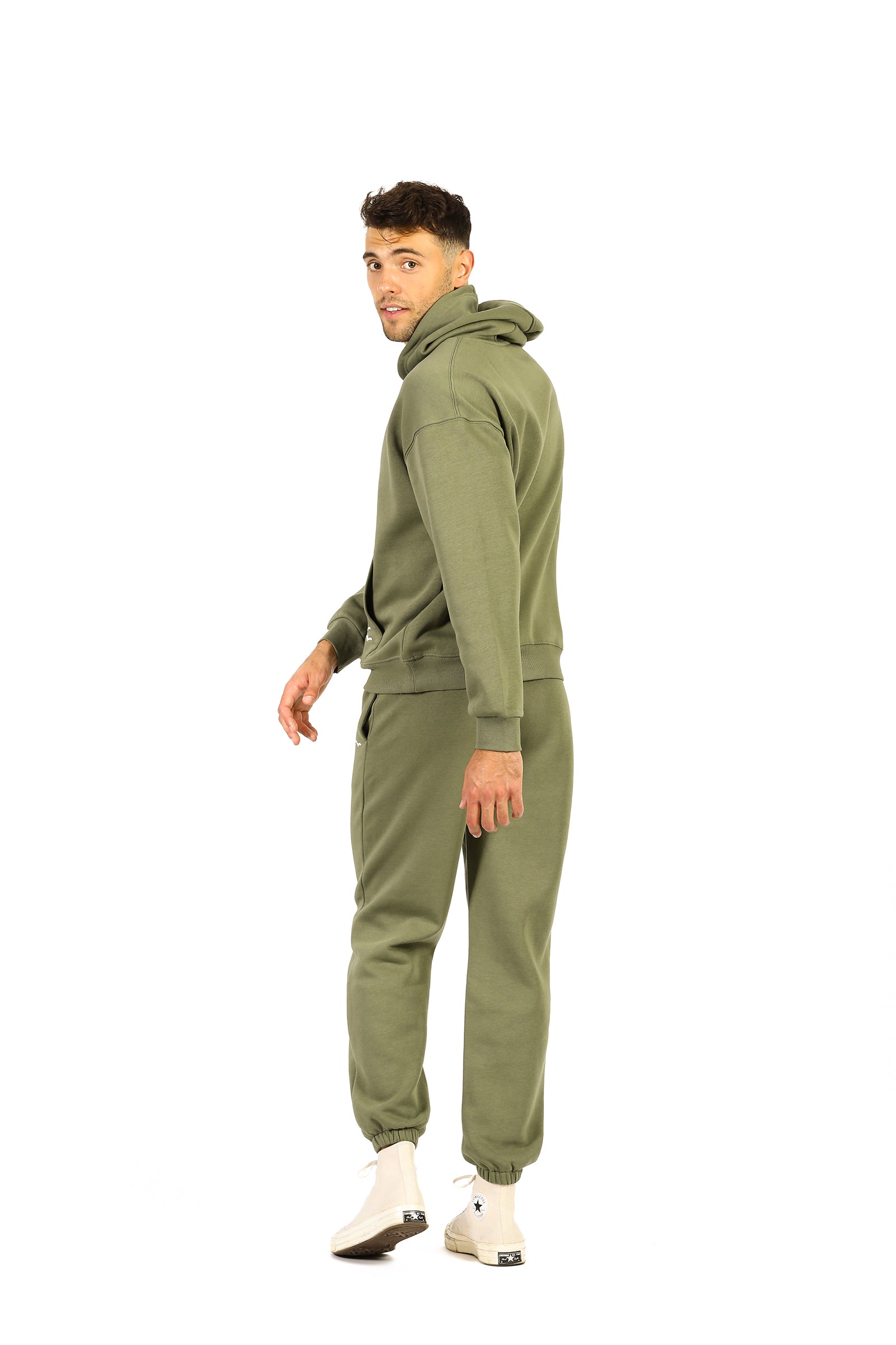 Olive green 2024 sweatsuit mens