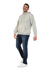 Men's Relaxed Fit Hoodie in Vintage Pearl Grey