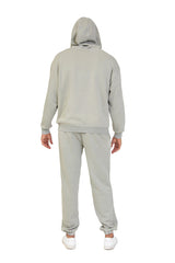 Men’s Premium Fleece Relaxed Sweatsuit Set in Vintage Pearl Grey