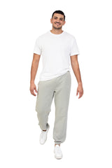 Men's premium fleece relaxed sweatpants in Vintage Pearl Grey