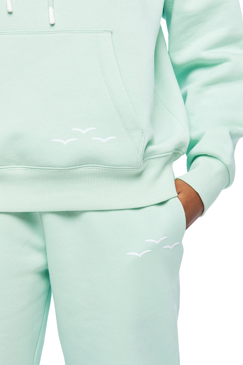 Chloe Relaxed Fit Hoodie in Mint from Lazypants - always a great buy at a reasonable price.