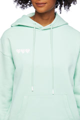 Chlo heart hoodie in mint