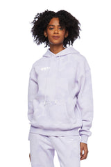 Chlo heart hoodie in lavender sponge