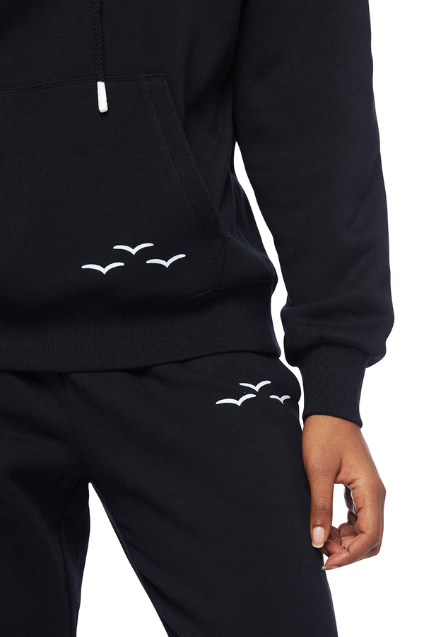 Chloe Relaxed Fit Hoodie in Black from Lazypants - always a great buy at a reasonable price.