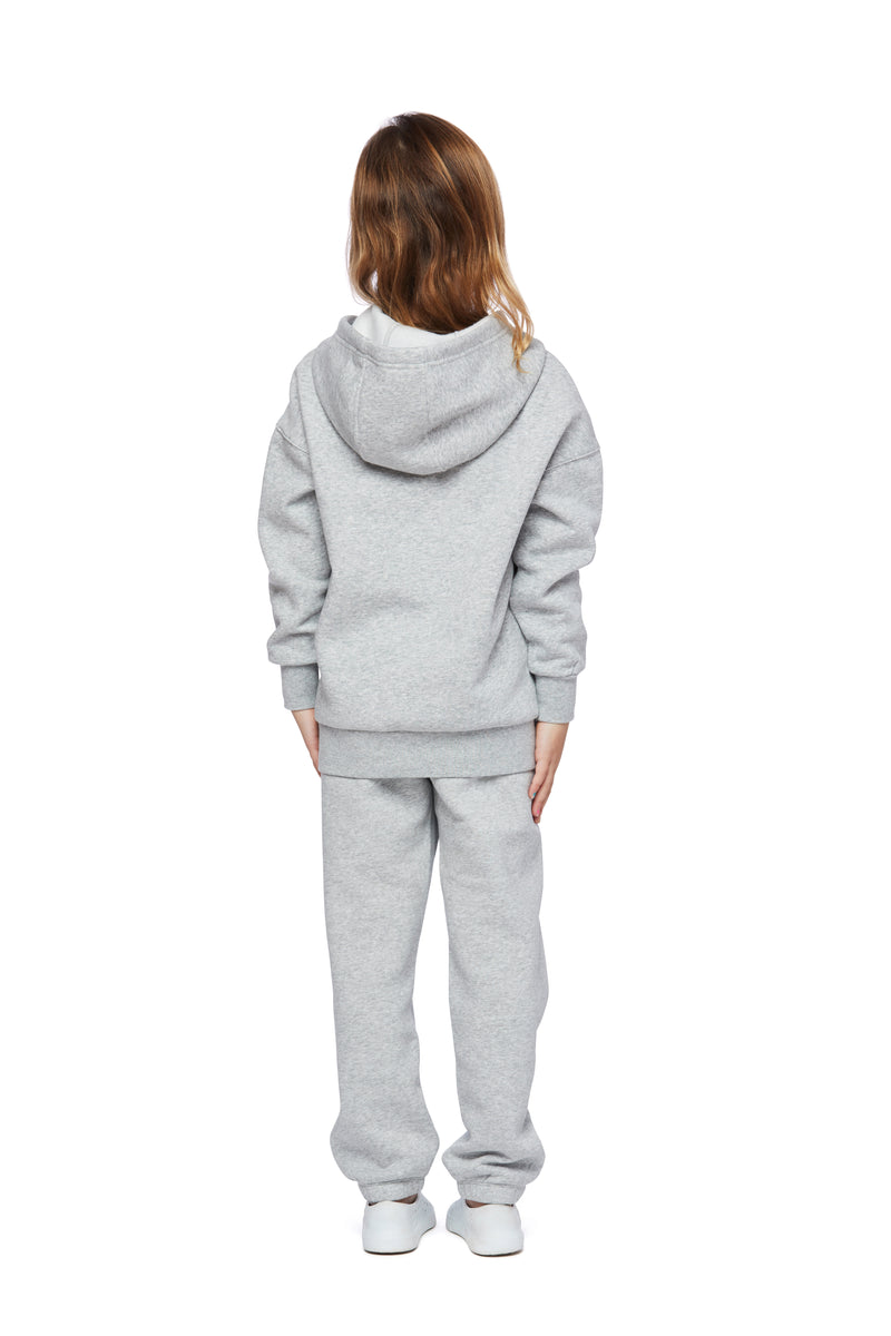 Kids Niki and Cooper fleece set in classic grey from Lazypants - always a great buy at a reasonable price.