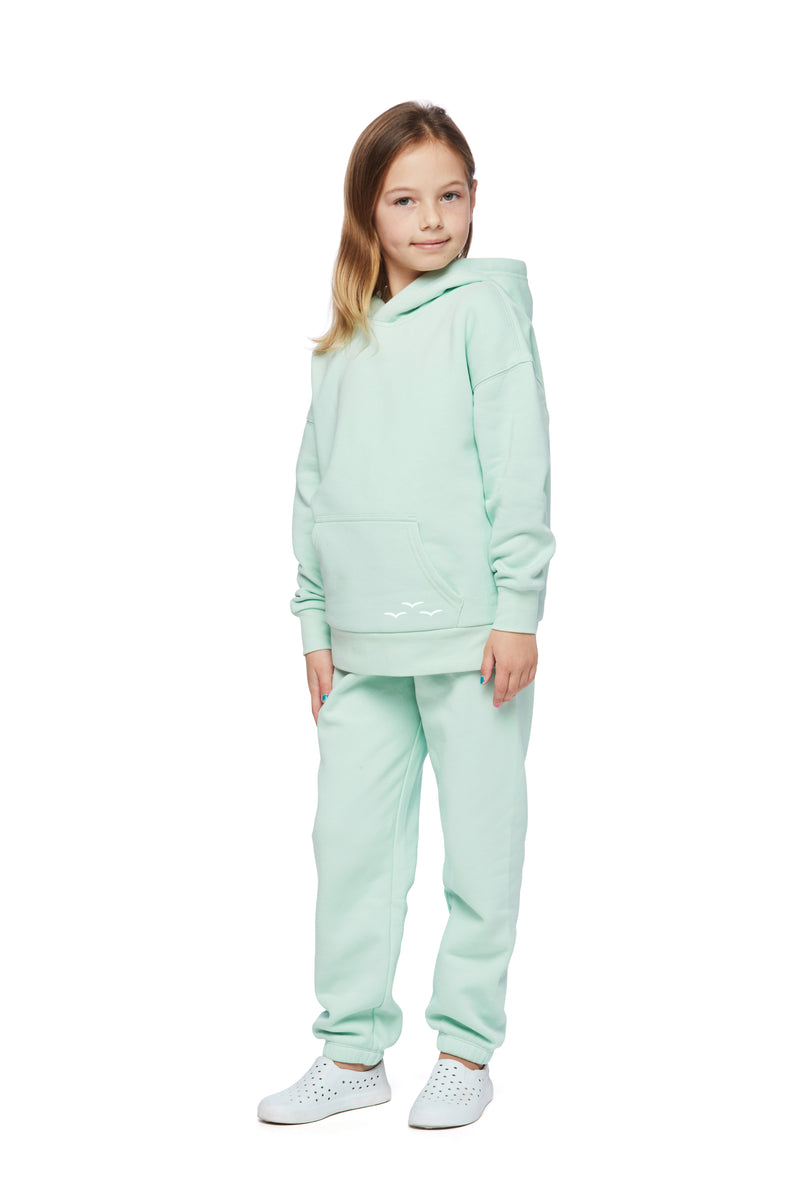 Kids Niki and Cooper fleece set in mint from Lazypants - always a great buy at a reasonable price.