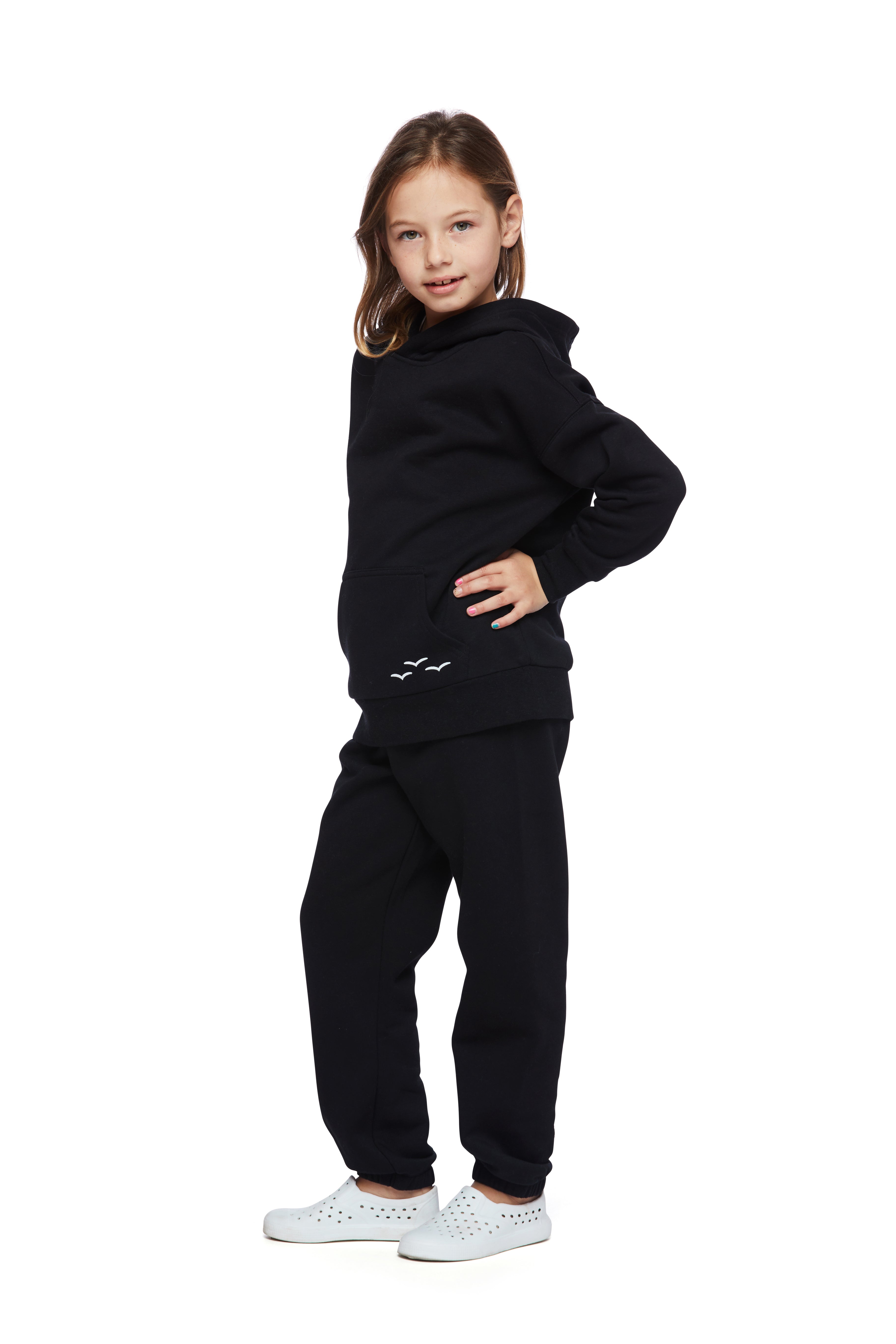 Kids Niki and Cooper fleece set in black from Lazypants - always a great buy at a reasonable price.